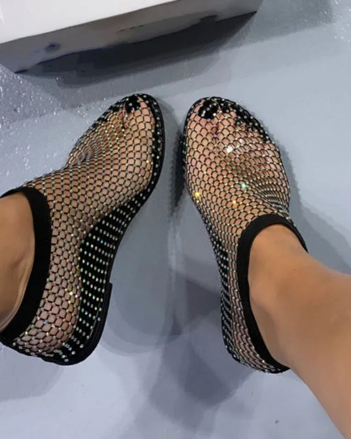 Chaussures Plates Filet | Style Brillant