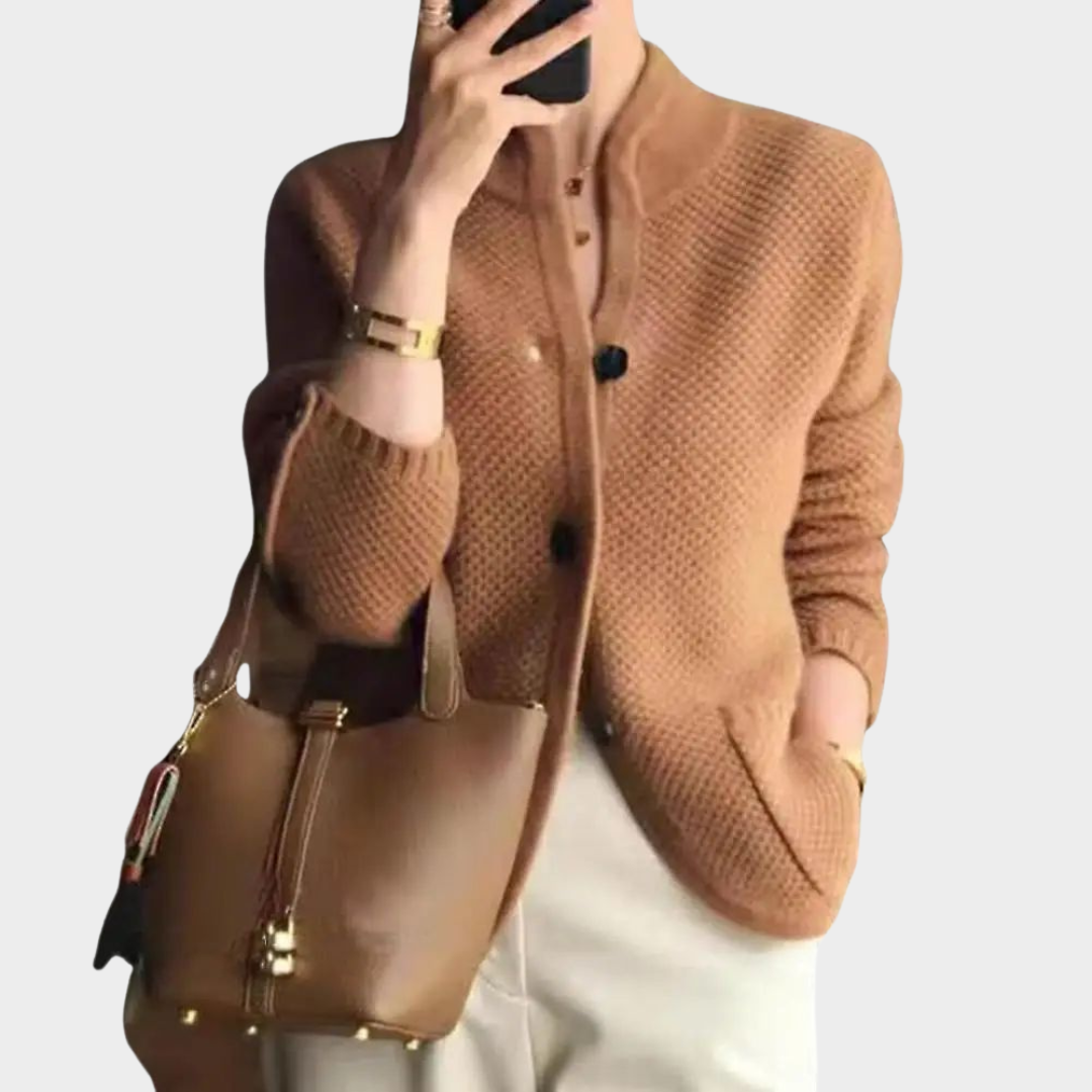 Veste cardigan structurée | Élégance automnale