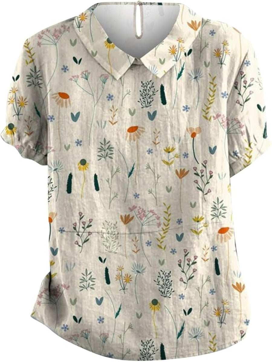 Chemisier imprimé floral | Fraîcheur printanière au quotidien