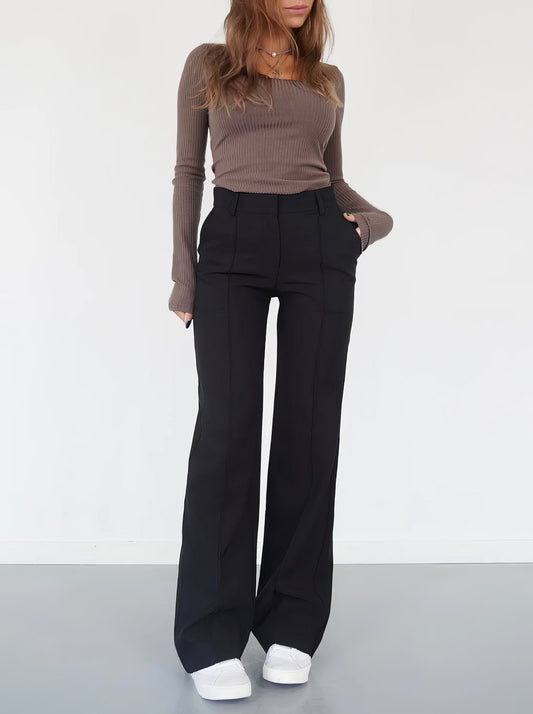 Pantalon taille haute | Élégance quotidienne
