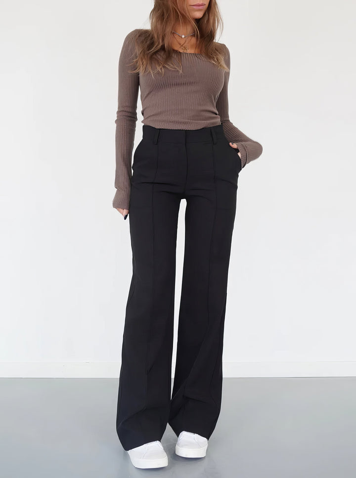 Pantalon taille haute | Élégance quotidienne