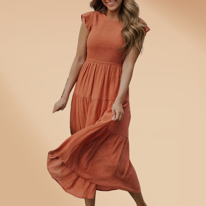 Robe longue fluide | Parfaite pour l'été