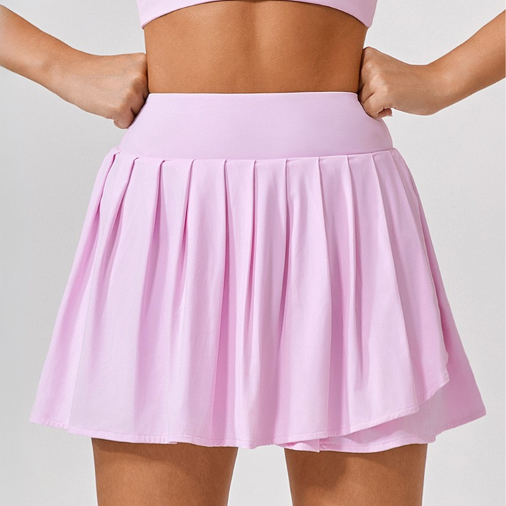 Jupe-Short de Sport Femme Taille Haute | Élégance Plissée & Liberté Totale