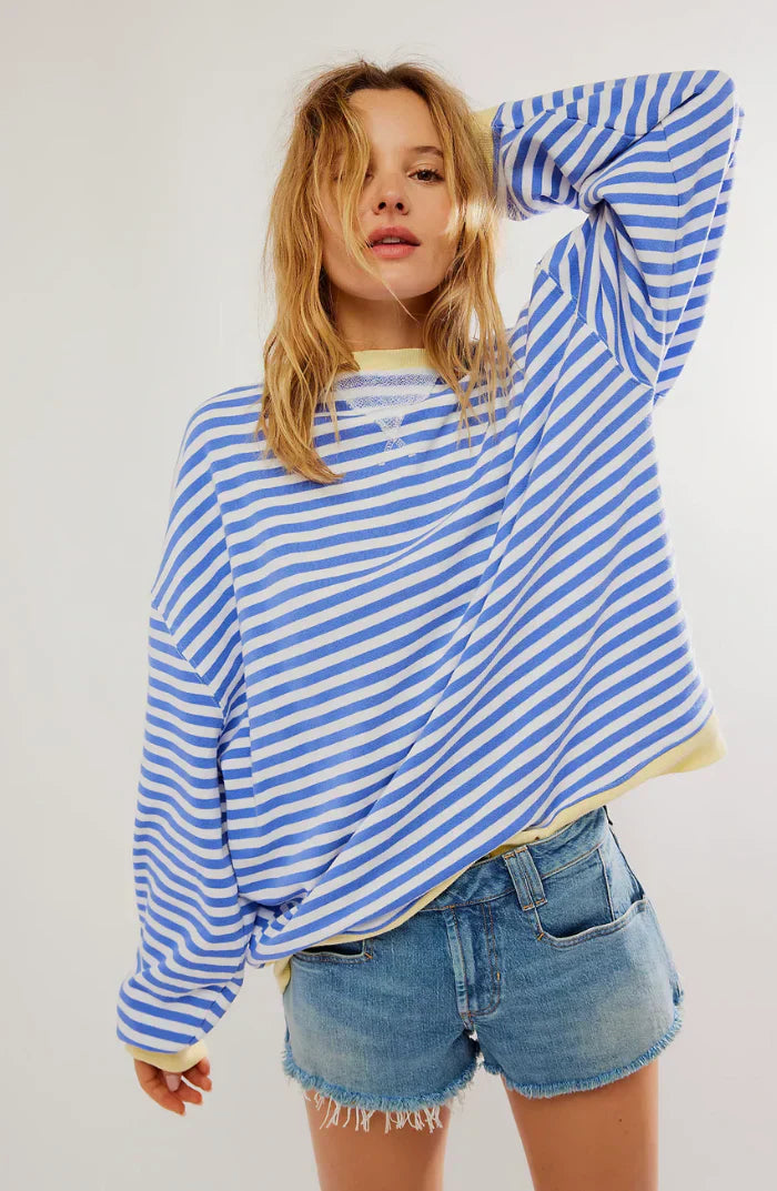 Sweat rayé décontracté | Confort chic au quotidien