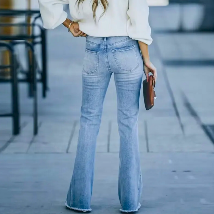 Jean flare taille haute | Style affirmé et coupe flatteuse