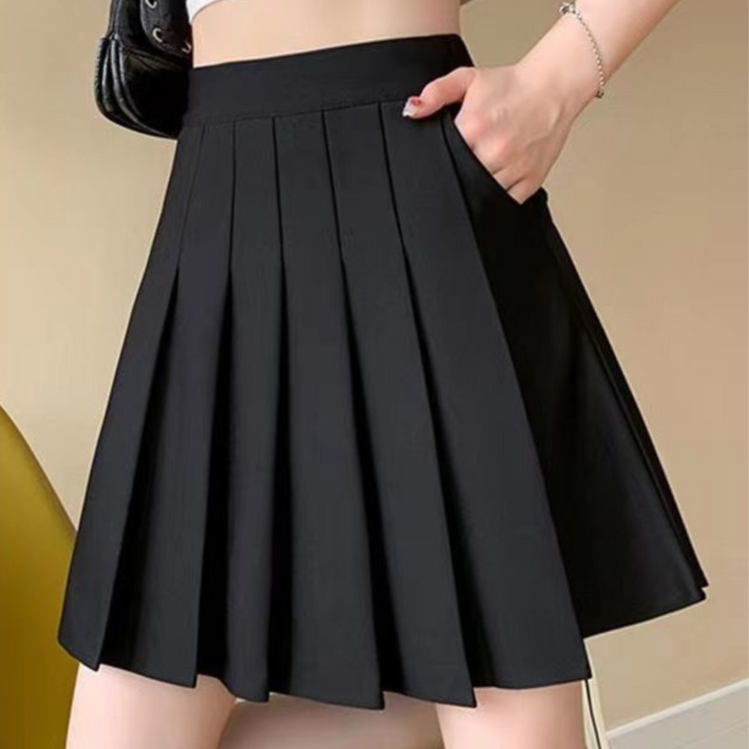 Jupe plissée taille haute | Charme classique et allure moderne