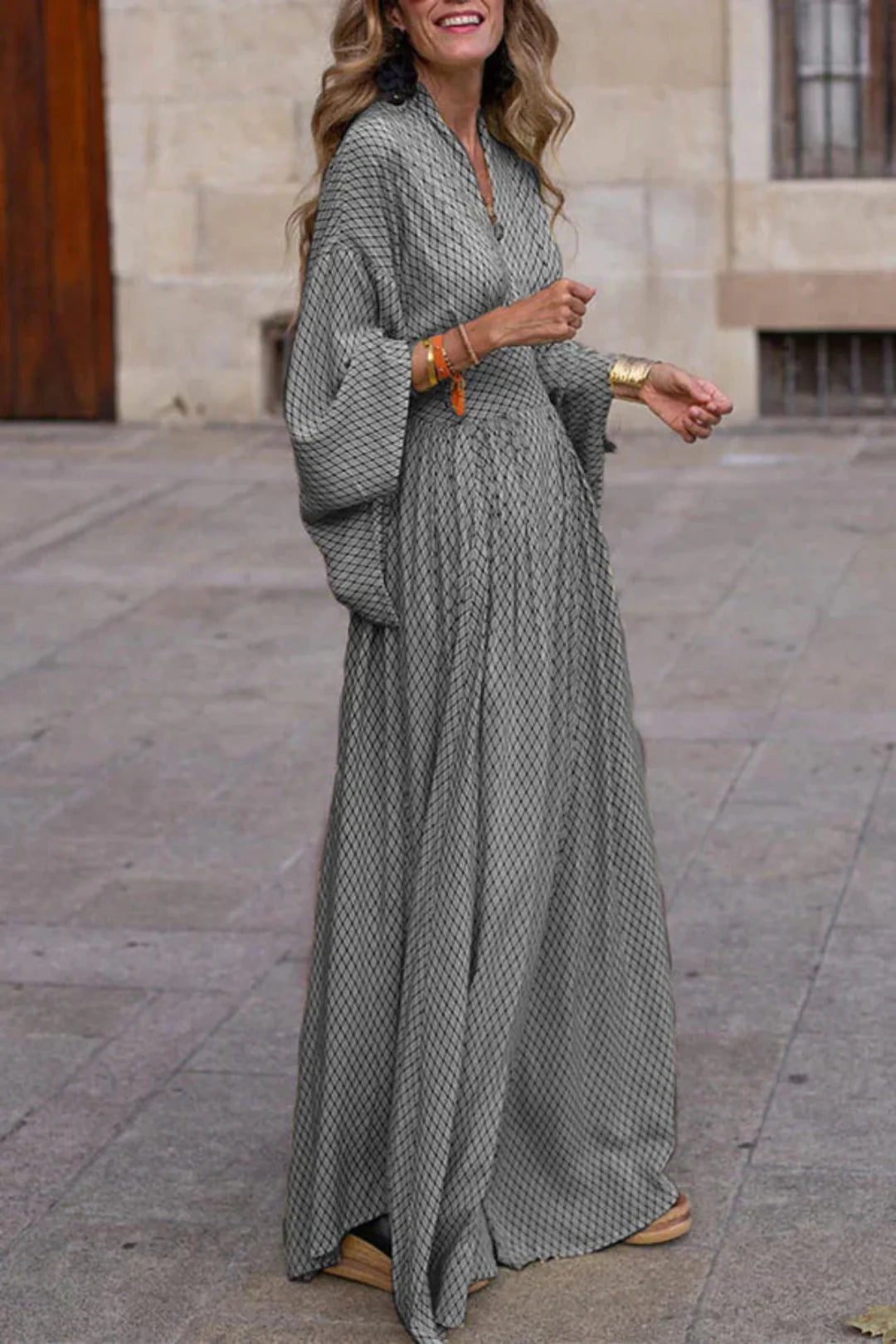 Robe longue imprimée | Élégance bohème