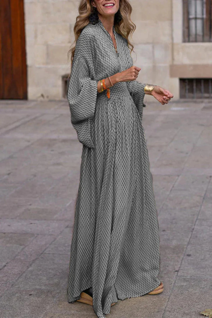 Robe longue imprimée | Élégance bohème
