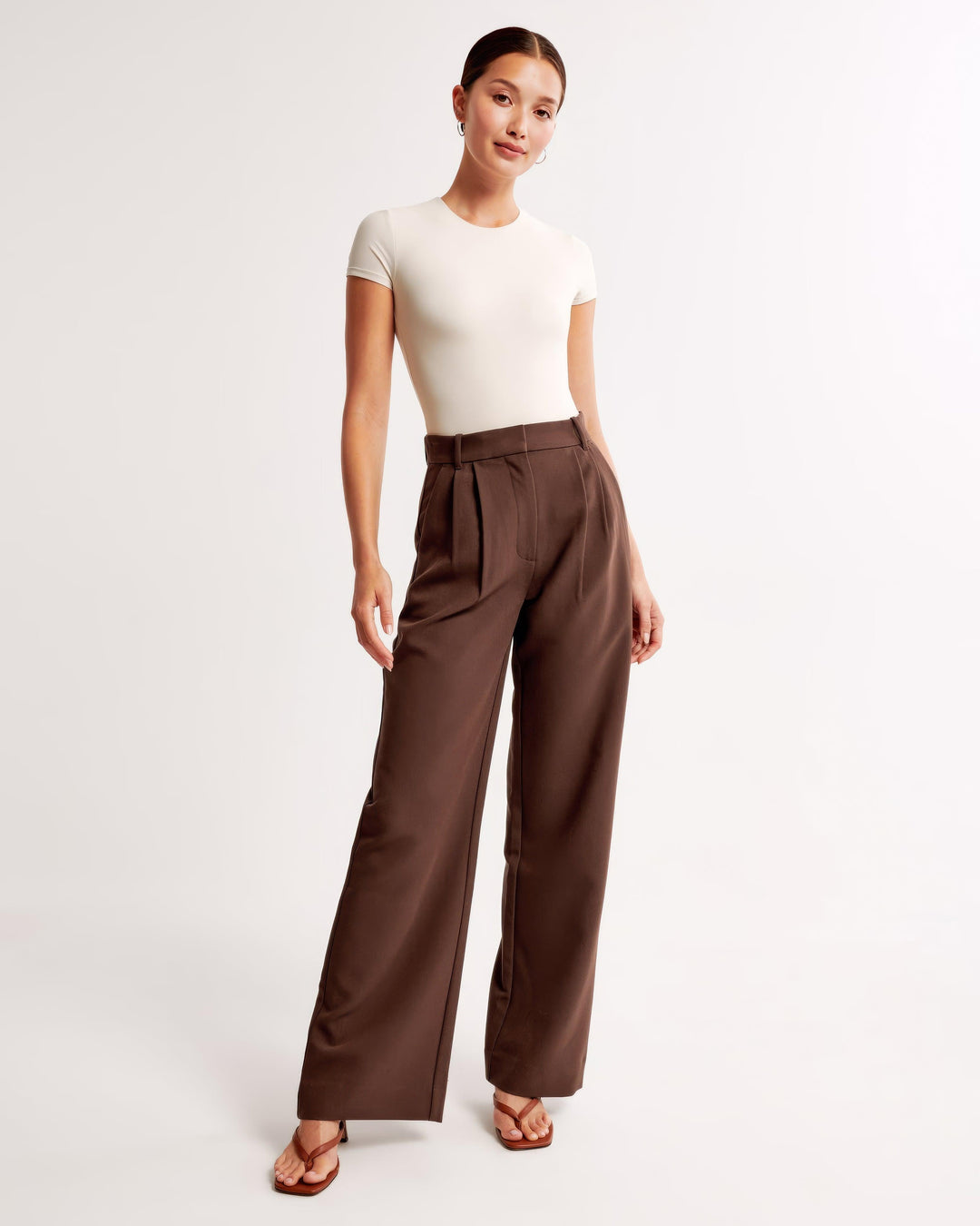 Pantalon taille haute plissé | Élégance quotidienne