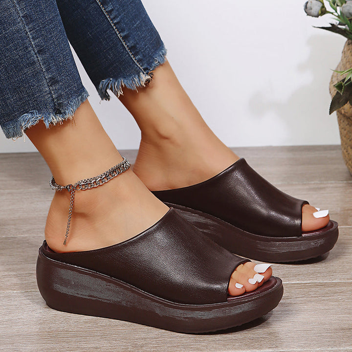 Mules compensées | Confort et style décontracté