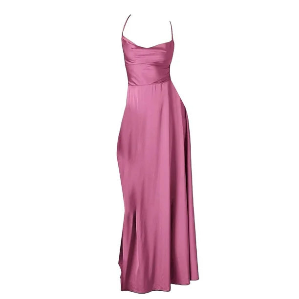 Robe longue sans manches | Élégance estivale pour occasions spéciales