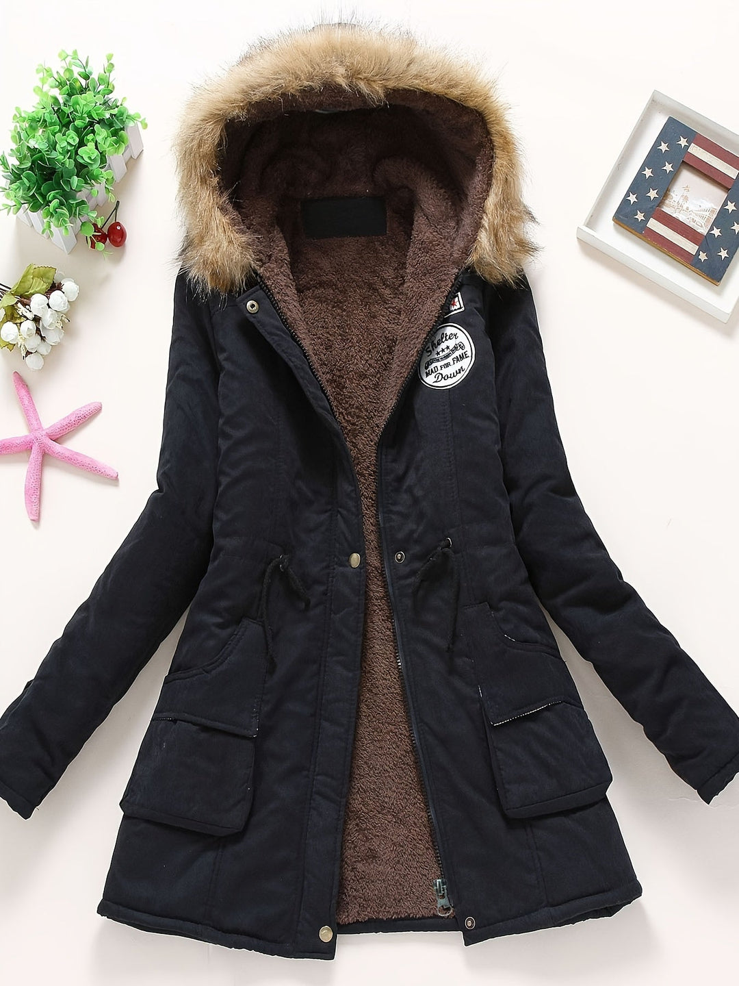 Parka femme | Hiver douillet avec doublure en polaire