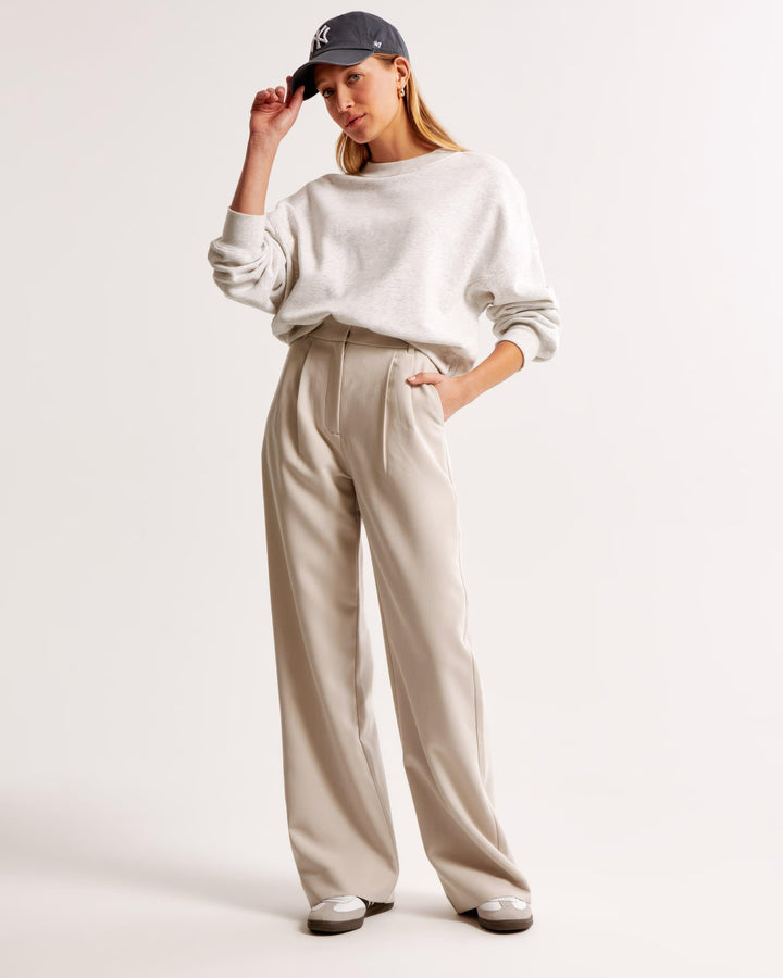 Pantalon taille haute plissé | Élégance quotidienne
