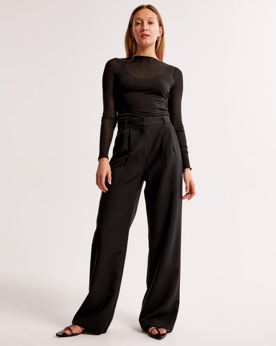 Pantalon taille haute plissé | Élégance quotidienne