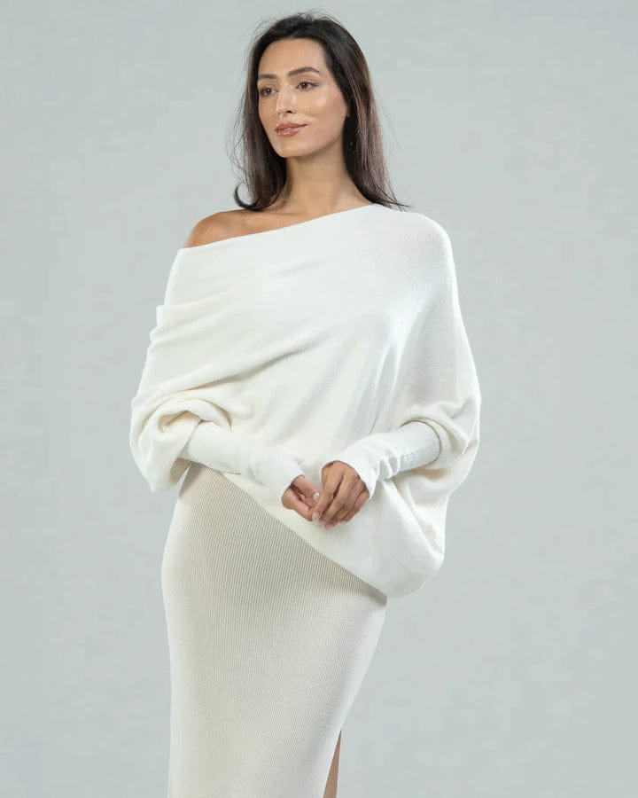 Pull ample à col bateau | Confort ultime pour les journées cocooning