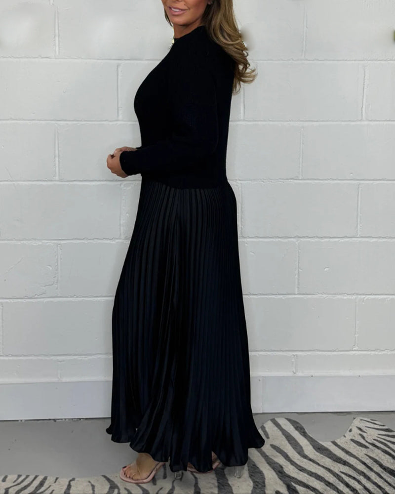 Robe longue plissée | Élégance en mouvement
