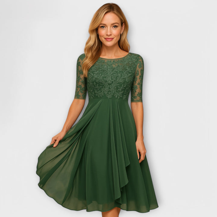 Robe élégante mi-longue | Idéale pour les occasions spéciales