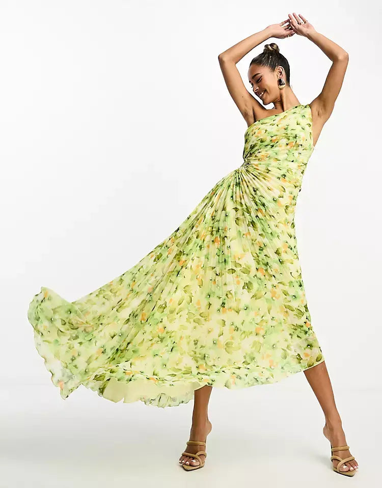 Robe longue asymétrique | Élégance estivale