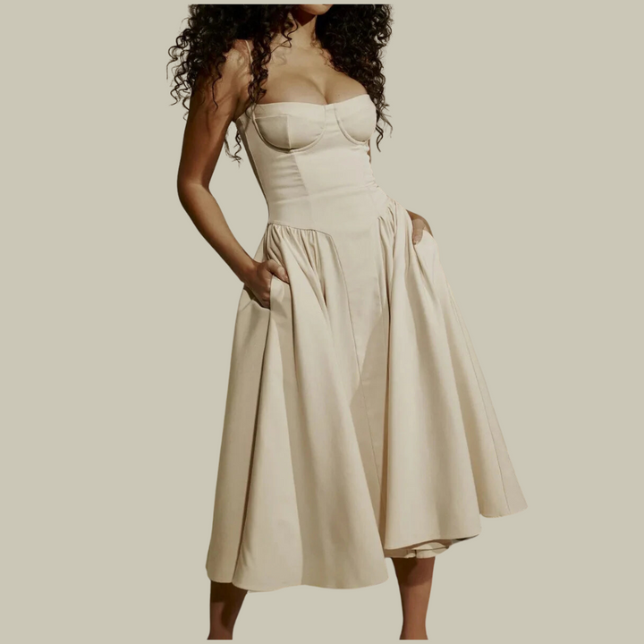 Robe corset sans manches | Élégance féminine et allure chic parfaite pour soirées et occasions spéciales