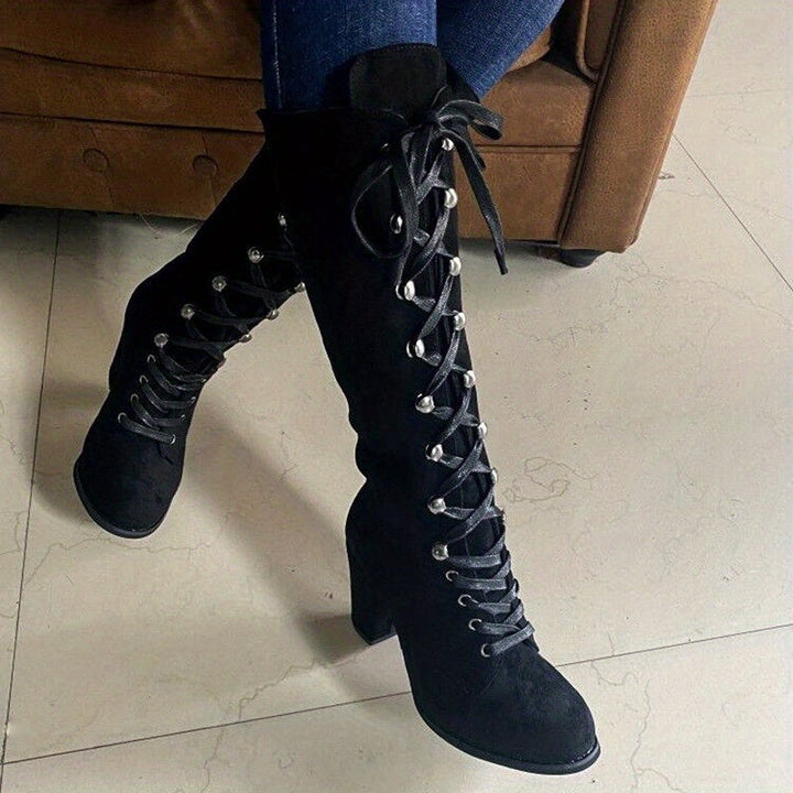 Bottes hautes à lacets | Style audacieux