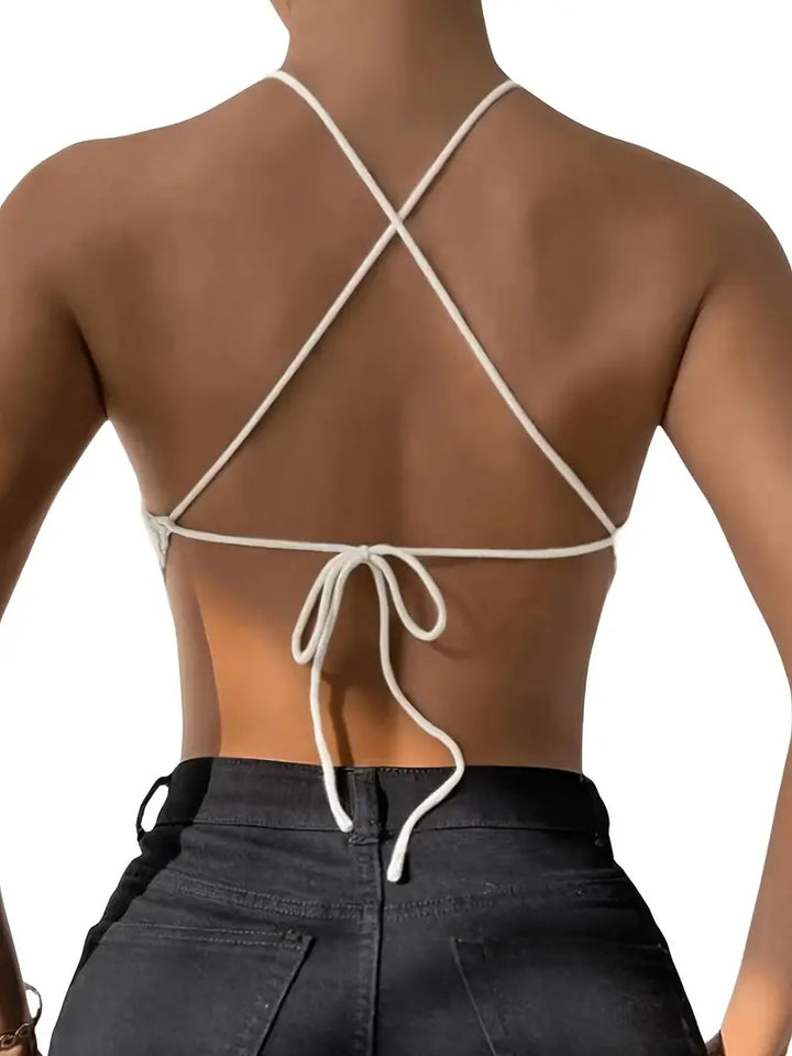Top asymétrique dos nu | Élégance estivale décontractée