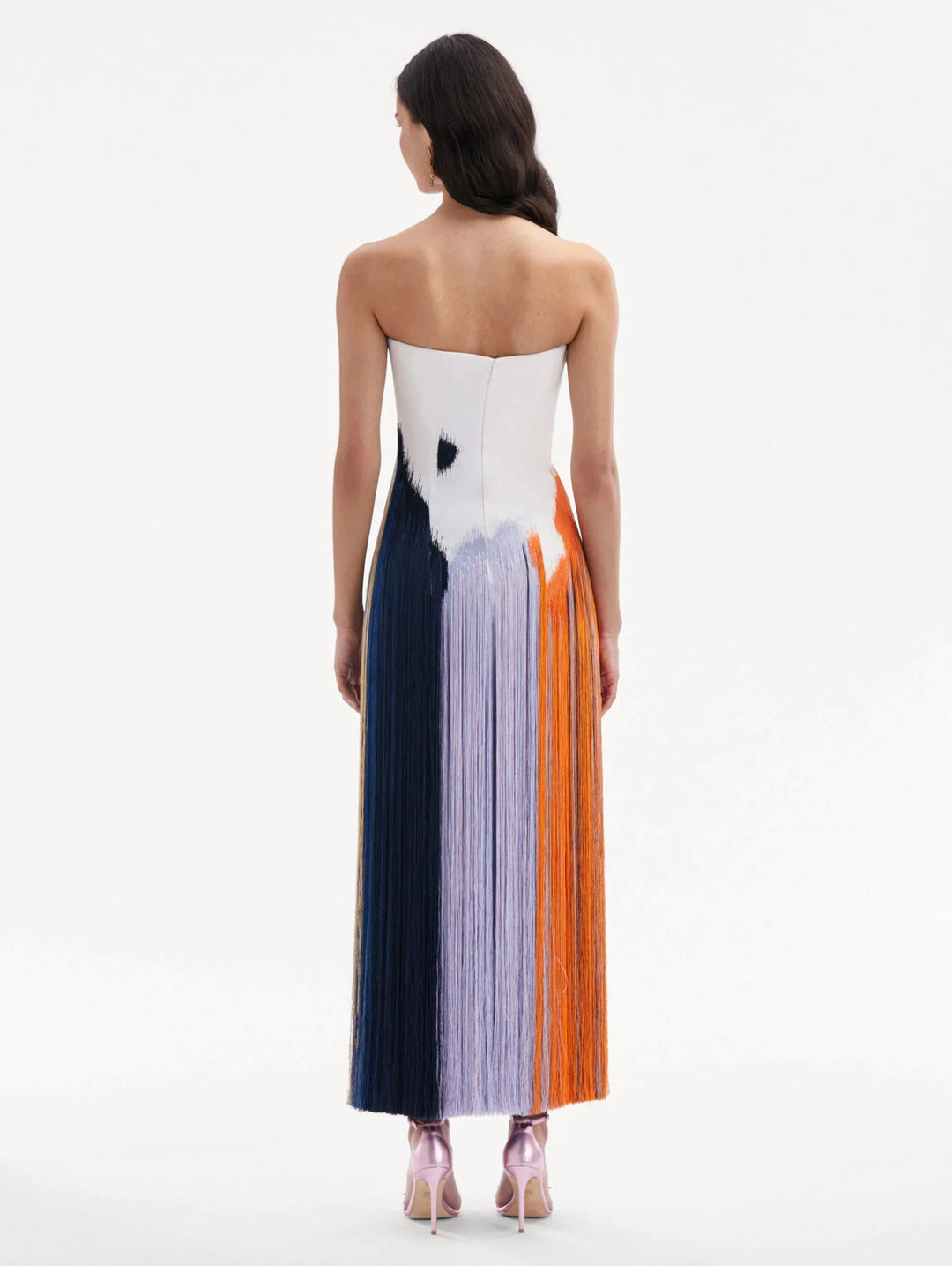 Robe cocktail à franges | Élégance artistique pour occasions spéciales