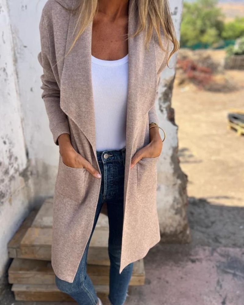 Veste cardigan à revers | Élégance décontractée au quotidien