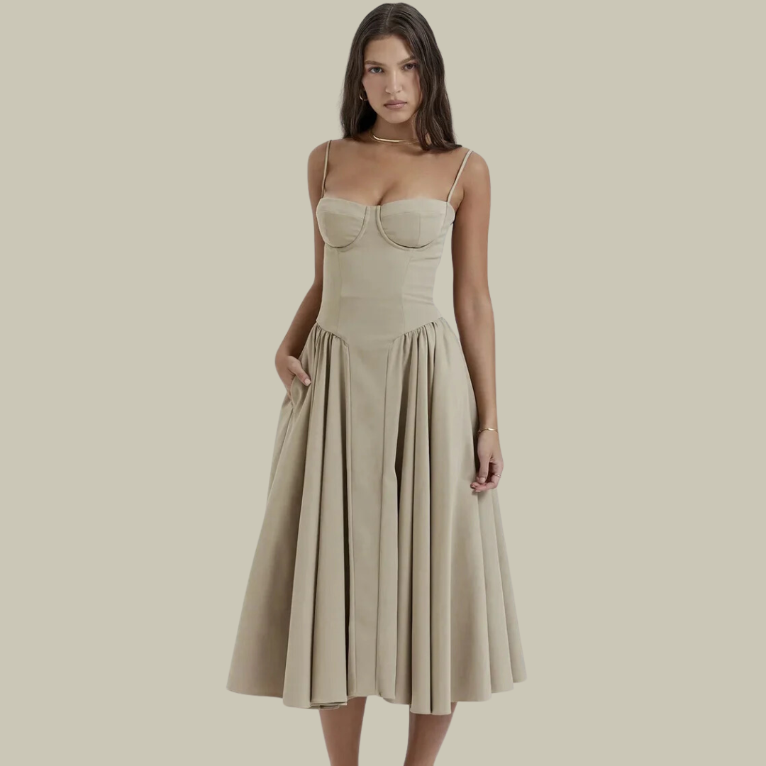 Robe corset sans manches | Élégance féminine et allure chic parfaite pour soirées et occasions spéciales