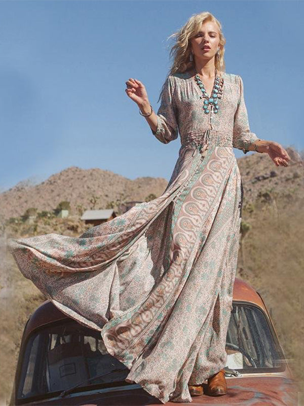 Robe longue bohème | Élégance légère pour les journées d’été