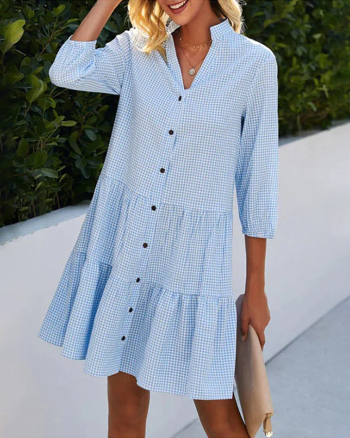 Robe Chemise | Légèreté estivale à carreaux