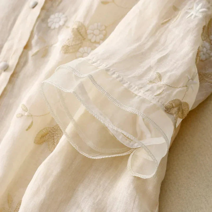 Blouse brodée élégante | Pour une allure raffinée