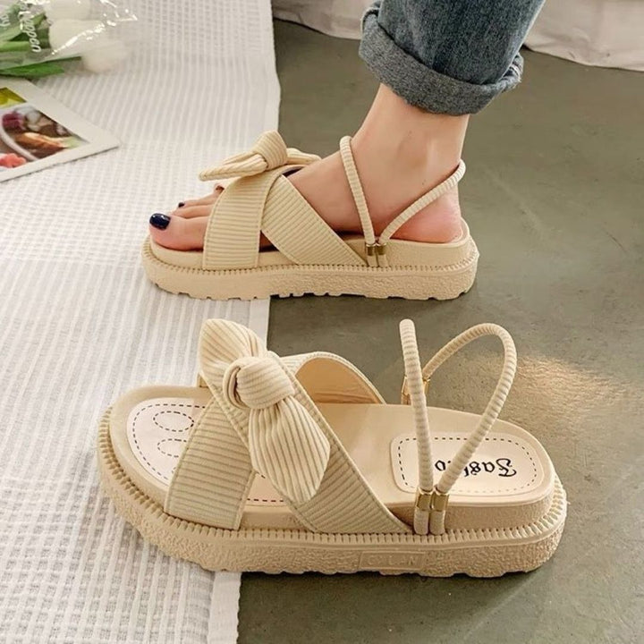 Sandales à nœud fantaisie | Confort et style décontracté
