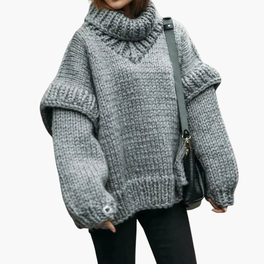 Pull oversize en maille | Chaleur cocooning hivernale