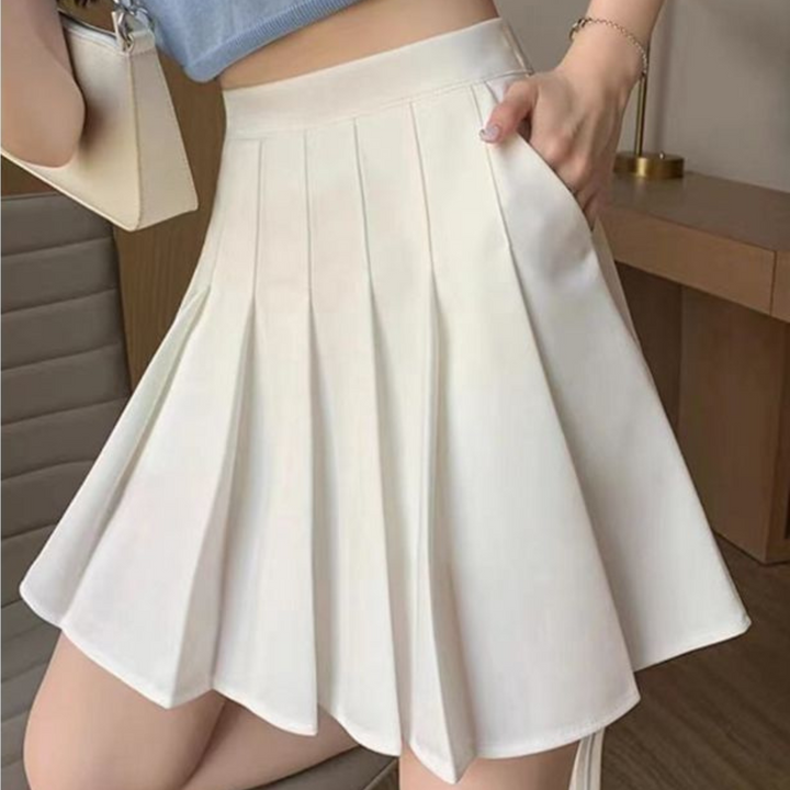 Jupe plissée taille haute | Charme classique et allure moderne