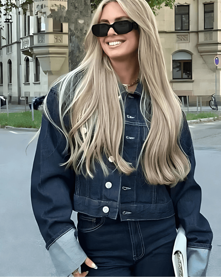 Ensemble en denim deux pièces | Style urbain chic