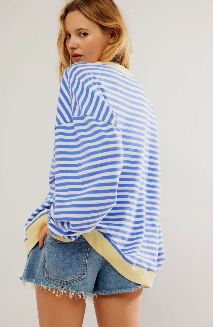 Sweat rayé décontracté | Confort chic au quotidien