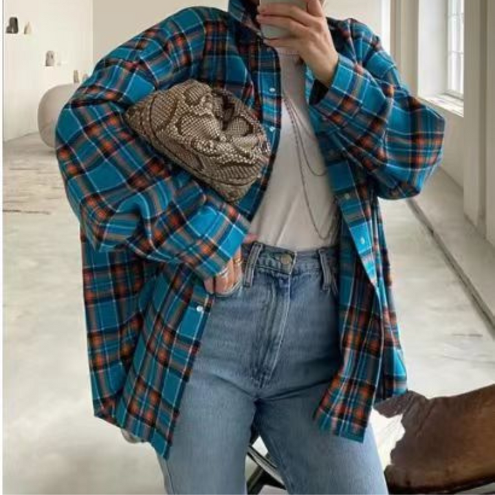 Chemise à carreaux vintage | Charme rétro pour tenues décontractées