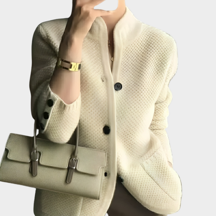 Veste cardigan structurée | Élégance automnale