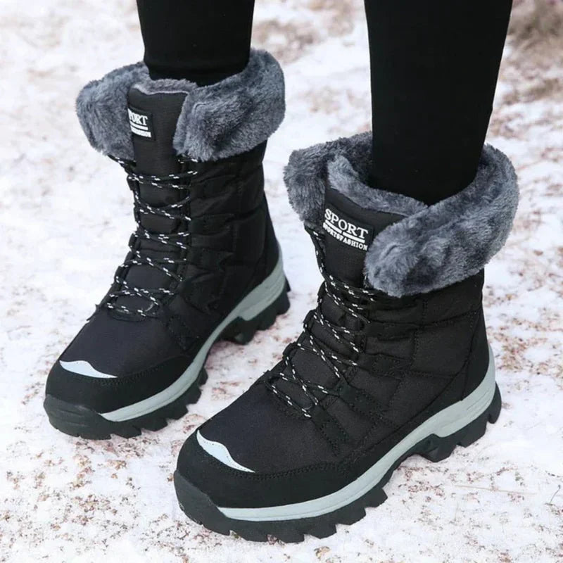 Bottes d’hiver à lacets | Adhérence extrême neige