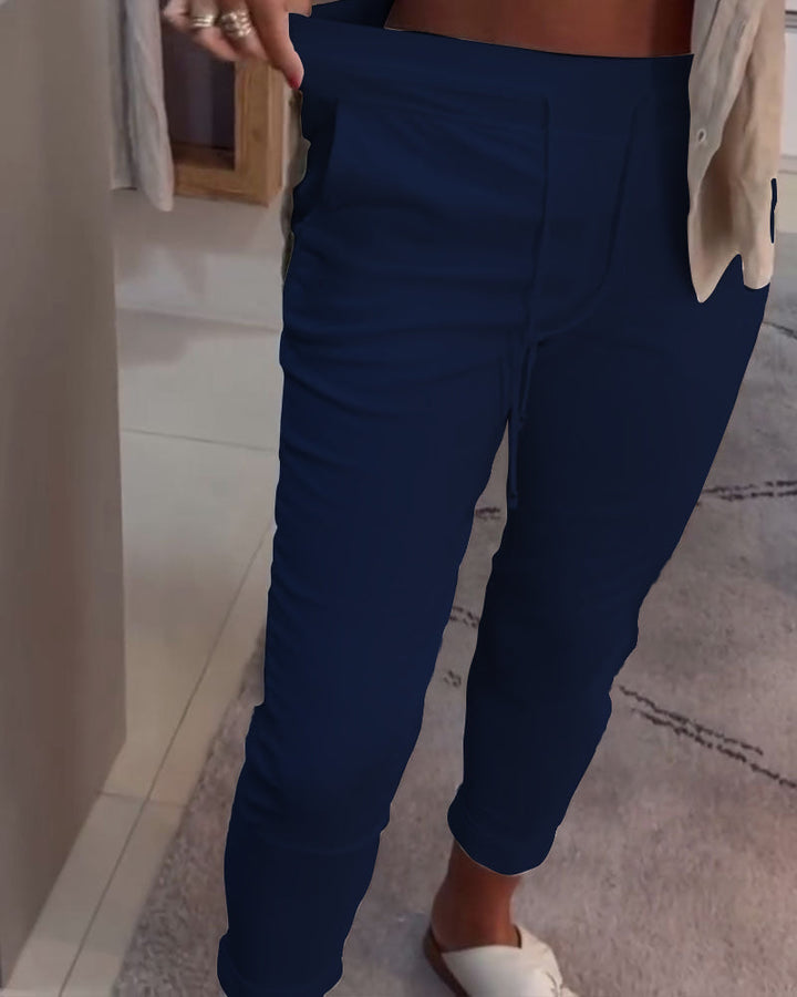 Pantalon fuselé à cordon | Confort stylé au quotidien