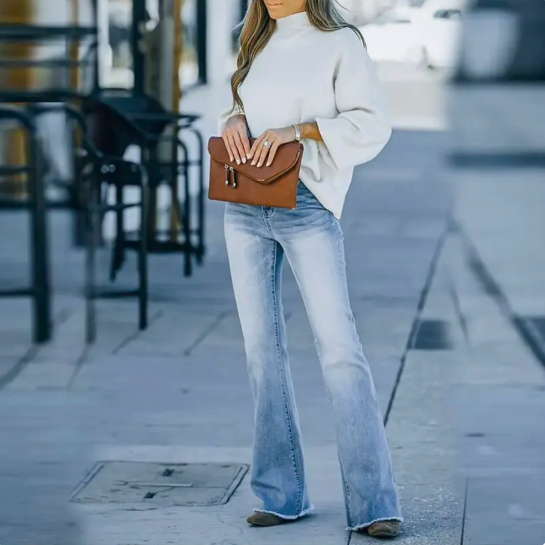Jean flare taille haute | Style affirmé et coupe flatteuse