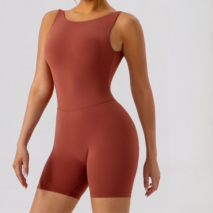 Combinaison de Sport Femme Dos Plongeant & Effet Push-Up | Liberté & Style Sculptant