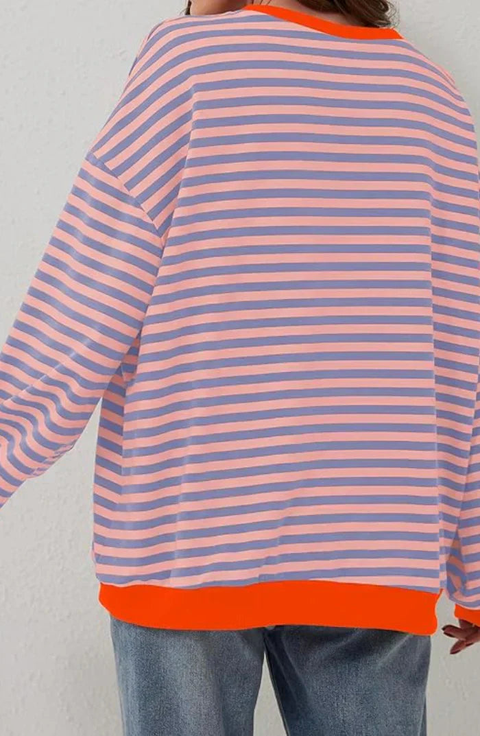 Sweat rayé décontracté | Confort chic au quotidien