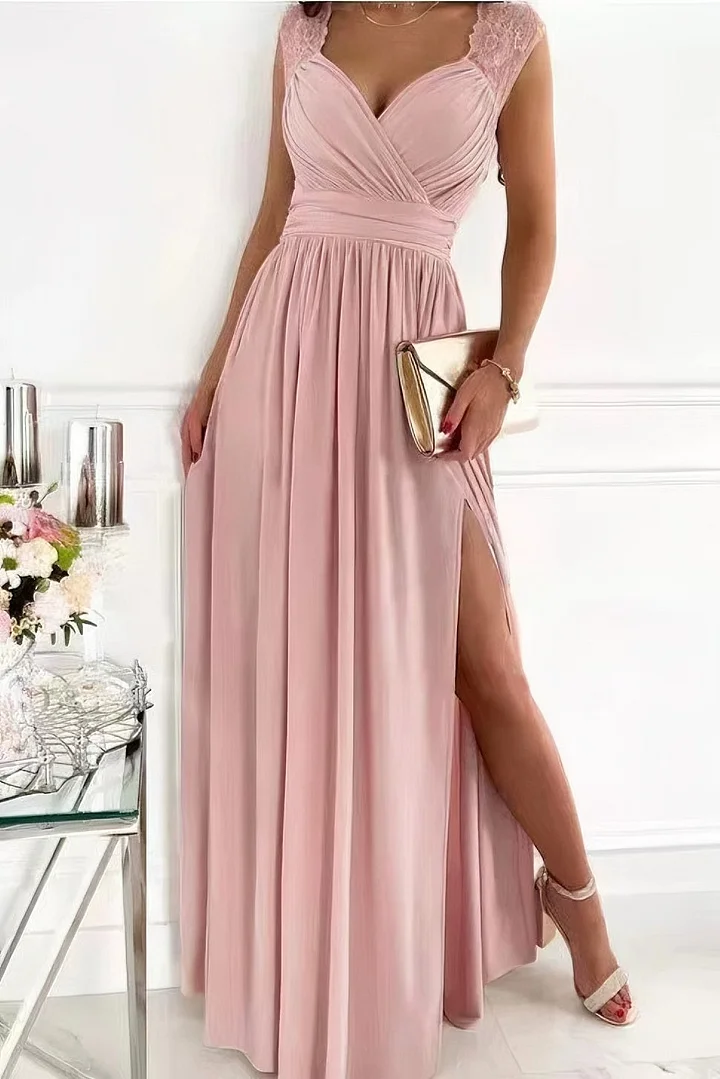 Robe longue élégante sans manches | Idéale pour les occasions spéciales