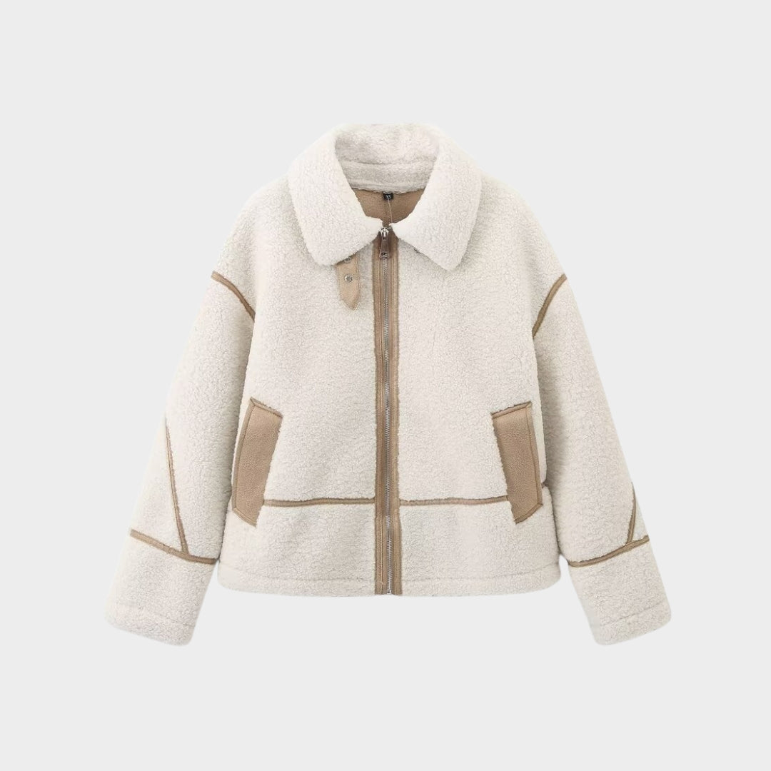 Veste sherpa zippée | Chaleur hivernale stylée