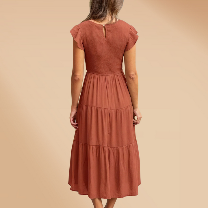 Robe longue fluide | Parfaite pour l'été