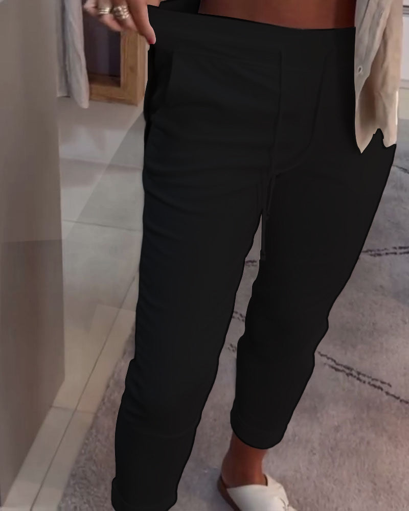 Pantalon fuselé à cordon | Confort stylé au quotidien