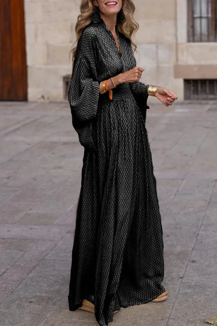 Robe longue imprimée | Élégance bohème