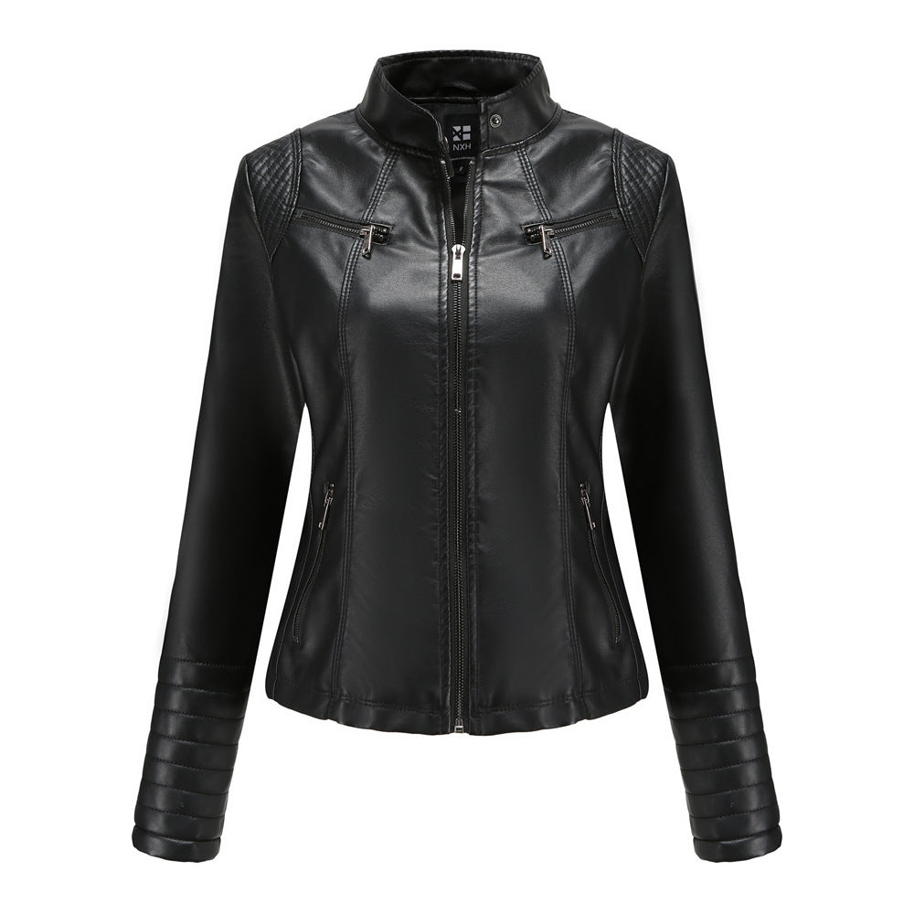 Veste courte en similicuir | Tendance motarde