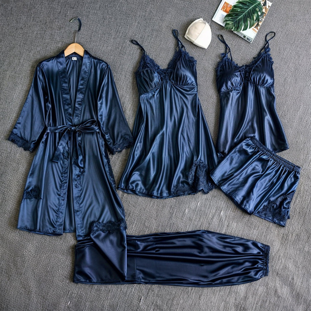 Ensemble pyjama 5 pièces | Confort élégant pour la maison